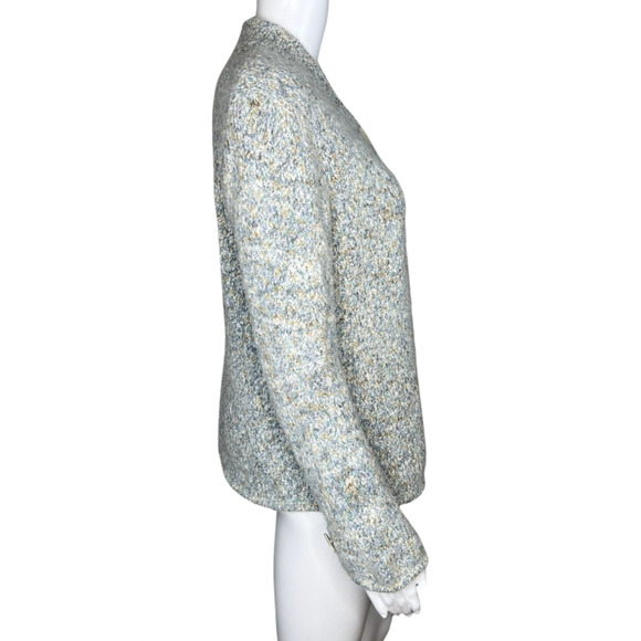 Alps Sweater Womens Medium Gray Button Front Cardigan Alpaca Blend Warm Cozy - Picture 2 of 7